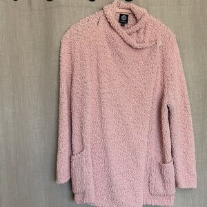 Bobeau Soft Pink Cowl Neck Sweater